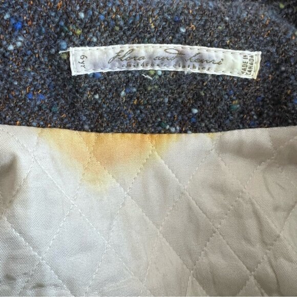 FLORA and HENRI wool silk blend COAT - Picture 5 of 5